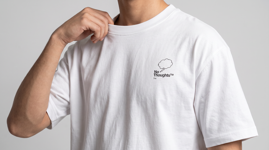 No Thoughts Signature tee