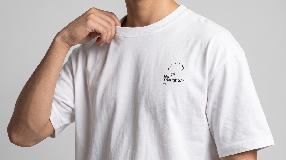 No Thoughts Signature tee